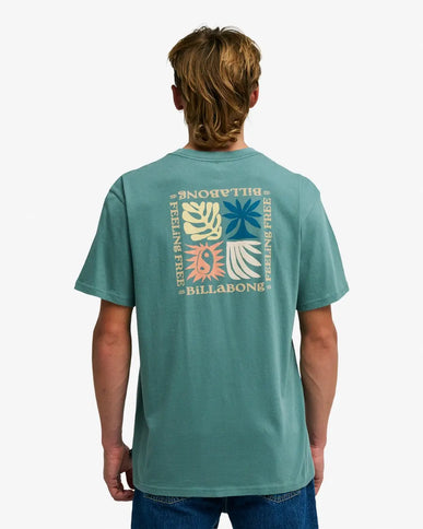 Billabong Billabong Heren Surge Tee Sea Green