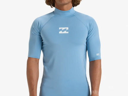 Billabong Billabong Heren Waves All Day SS Lycra Shirt Sky Blue