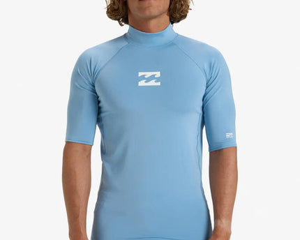 Billabong Billabong Heren Waves All Day SS Lycra Shirt Sky Blue
