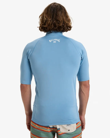 Billabong Billabong Heren Waves All Day SS Lycra Shirt Sky Blue