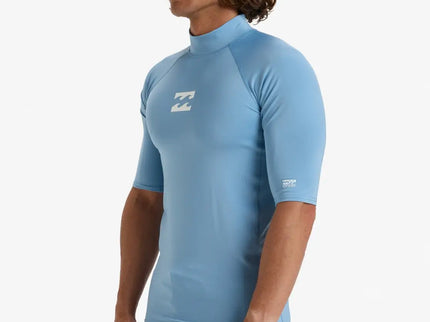 Billabong Billabong Heren Waves All Day SS Lycra Shirt Sky Blue