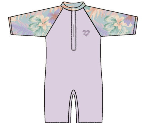 Billabong Billabong Kinder Billie Combi SS Swimsuit - Amethyst Smoke