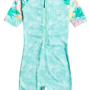 Billabong Billabong Kinder Billie Logo Combi SS Swimsuit - Light Lagoon