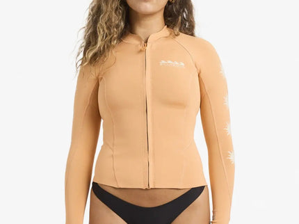 Billabong Billabong Peeky Jacket 1mm Dames Neopreen Top Tangerine