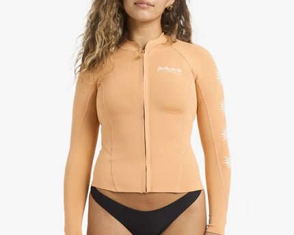 Billabong Billabong Peeky Jacket 1mm Dames Neopreen Top Tangerine