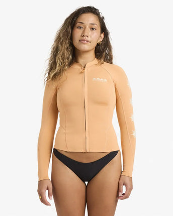 Billabong Billabong Peeky Jacket 1mm Dames Neopreen Top Tangerine