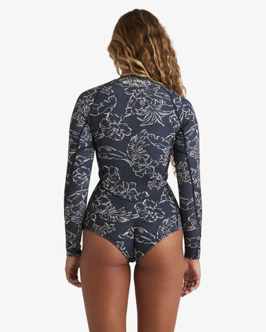 Billabong Billabong Salty Dayz Natural 2/2 Dames LS Springsuit Black Pebble