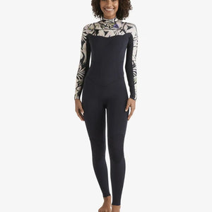 Billabong Billabong Salty Dayz Natural 4/3 Dames Wetsuit Black Floral