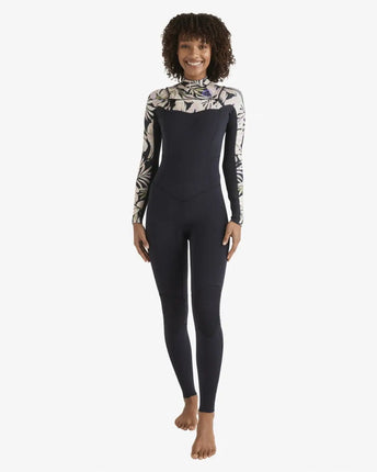 Billabong Billabong Salty Dayz Natural 4/3 Dames Wetsuit Black Floral