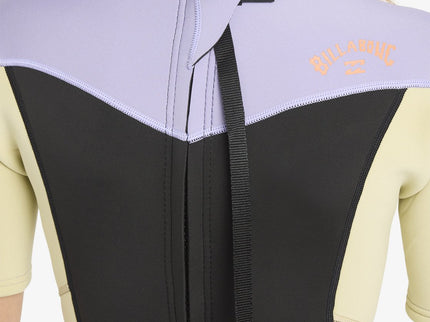 Billabong Billabong Synergy 2/2 Dames Shorty Wetsuit Grey Violet