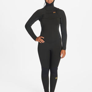 Billabong Billabong Synergy 5/4 Dames Hooded Wetsuit – Wild Black