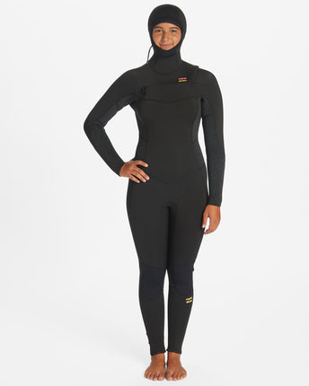 Billabong Billabong Synergy 5/4 Dames Hooded Wetsuit – Wild Black