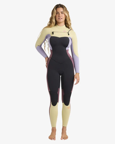 Billabong Billabong Synergy Natural 3/2 Dames Wetsuit Grey Violet