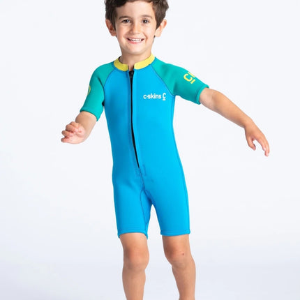 C-Skins C-Skins 3/2 Baby Wetsuit Shorty - Cyan Green