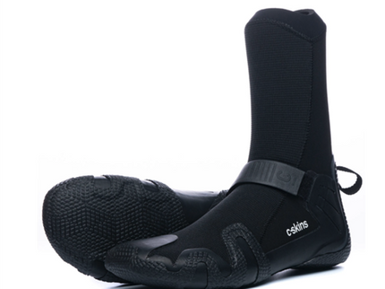 C-Skins C-Skins C-Wired 7mm Adult Round Toe Boots-BLK-CH