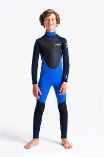 C-Skins C-Skins CS- Element 3:2 Jnr Unisex Steamer-CYAN-SLATE-MULTI