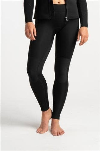 C-Skins C-Skins CS- Solace 2mm Womens Flatlock Leggings-BK-BK-WH