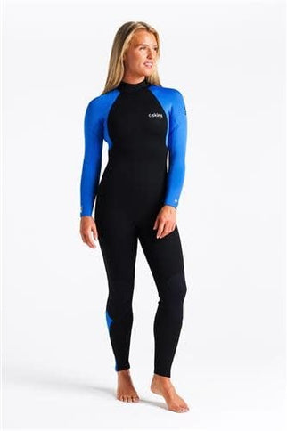 C-Skins C-Skins CS- Surflite 4:3 Womens GBS Back Zip Steamer-BK-AZ-BK