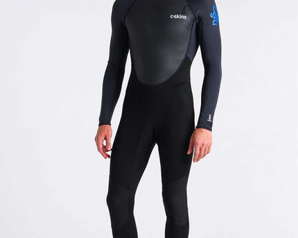C-Skins C-Skins Element 3/2 Heren Wetsuit Black Cyan