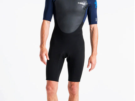 C-Skins C-skins Element 3/2 Heren Wetsuit Shorty Black Slate Cyan