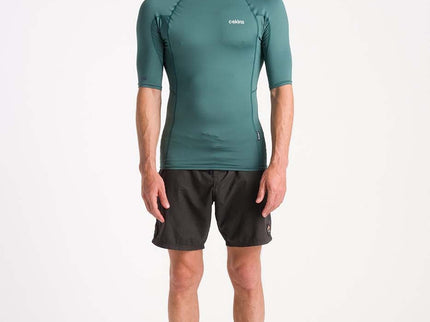 C-Skins C-Skins Heren NuWave Short Sleeve Lycra Dark Sage