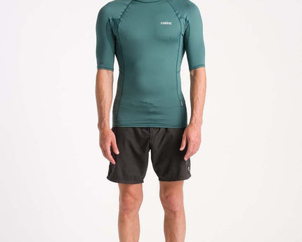 C-Skins C-Skins Heren NuWave Short Sleeve Lycra Dark Sage