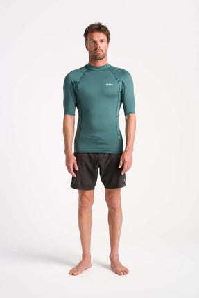 C-Skins C-Skins Heren NuWave Short Sleeve Lycra Dark Sage