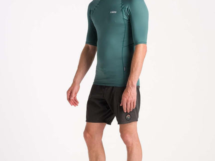 C-Skins C-Skins Heren NuWave Short Sleeve Lycra Dark Sage