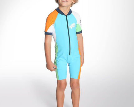 C-Skins C-Skins Kinder Lycra Shorty Turquoise/Orange/Green