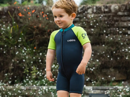 C-Skins C-Skins Nuwave 3/2 Baby Shorty Wetsuit Bluestone Lime