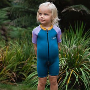 C-Skins C-Skins Nuwave 3/2 Baby Shorty Wetsuit Steel Blue Lilac