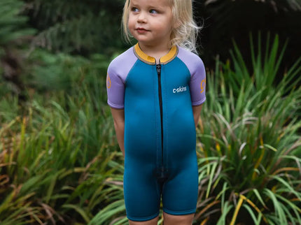 C-Skins C-Skins Nuwave 3/2 Baby Shorty Wetsuit Steel Blue Lilac