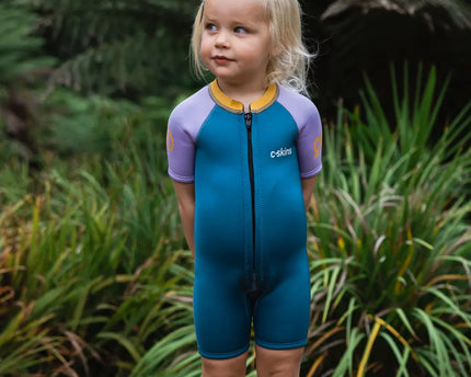 C-Skins C-Skins Nuwave 3/2 Baby Shorty Wetsuit Steel Blue Lilac