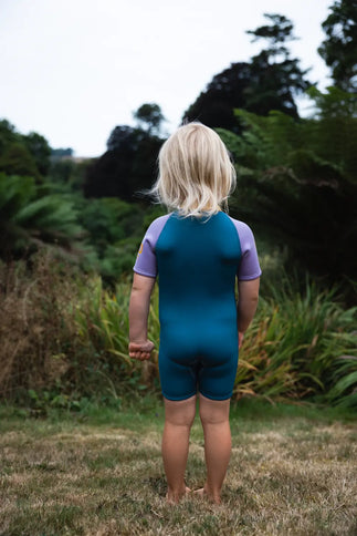 C-Skins C-Skins Nuwave 3/2 Baby Shorty Wetsuit Steel Blue Lilac