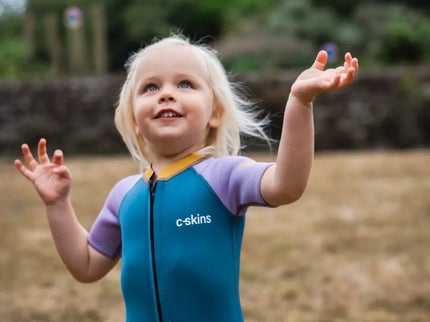 C-Skins C-Skins Nuwave 3/2 Baby Shorty Wetsuit Steel Blue Lilac
