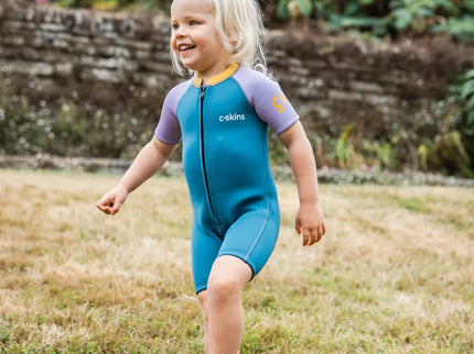 C-Skins C-Skins Nuwave 3/2 Baby Shorty Wetsuit Steel Blue Lilac