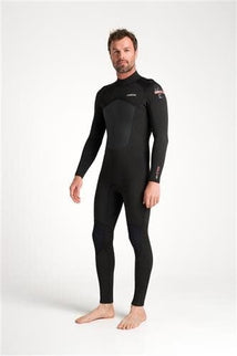 C-Skins C-Skins NuWave Legend 5:4:3 Mens Back Zip Steamer-BKNF