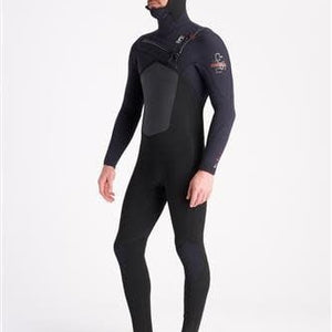 C-Skins C-Skins NuWave ReWired 6:5:4 Mens Hooded Steamer-BK-BX-RU