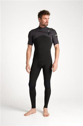 C-Skins C-Skins NuWave Session Lite 2:2 Mens FL CZip SArm Steamer-BKMT