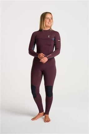 C-Skins C-Skins NuWave Solace 3:2 Womens GBS Back Zip Steamer -RURX