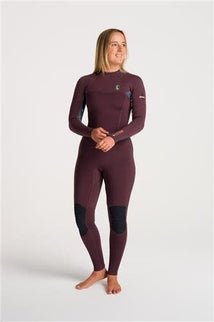 C-Skins C-Skins NuWave Solace 3:2 Womens GBS Back Zip Steamer -RURX