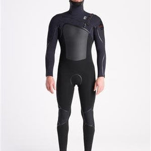 C-Skins C-Skins NuWave Wired+ 6:5 Mens LQS Hooded Steamer-BK-BX-RU