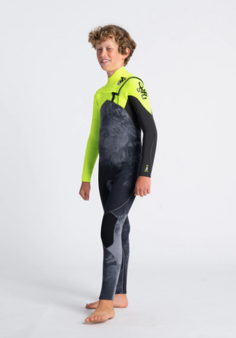 C-Skins C-Skins Session 4/3 Kinder Wetsuit - BKTD-YE-GR
