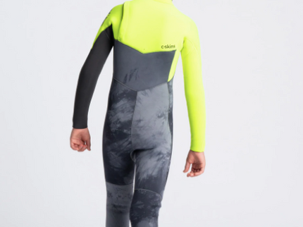 C-Skins C-Skins Session 4/3 Kinder Wetsuit - BKTD-YE-GR