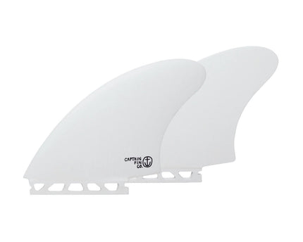 Captain Fin Captain Fin CF Twin Keel Fins Single Tab White
