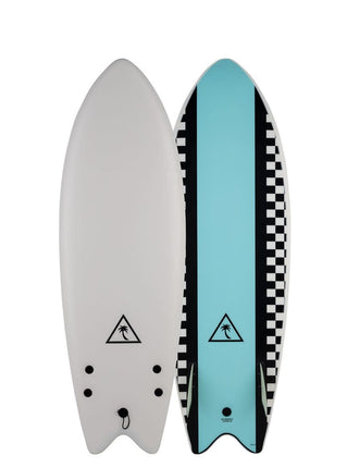Catch Surfboards Catch Heritage 5'6'' Retro Fish Twin White/Light Blue