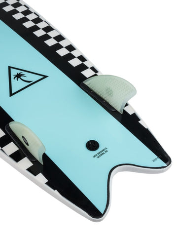 Catch Surfboards Catch Heritage 5'6'' Retro Fish Twin White/Light Blue