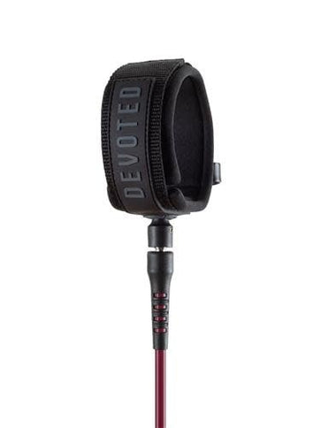 Devoted Devoted Core Series 9ft Pro Knee Leash Black-burgundy