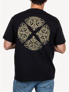 Devoted Devoted Printed Samoan Tee 200gr Black