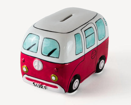 Devoted Devoted Surf Bus Spaarpot Rood
